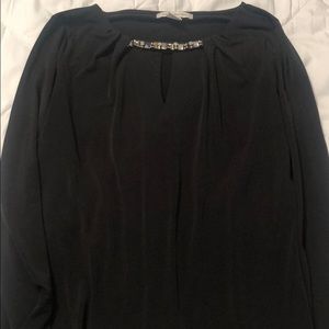 Liz Claiborne Black Silky Blouse